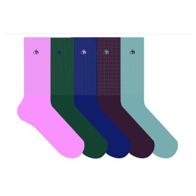 Scotch & Soda 5pk Mens 1/2 Terry Cotton Blend Gift Set Box Chaussettes, Vert Moyen 305, Taille Unique Homme - Publicité Scotch & Soda 5pk Mens 1/2 Terry Cotton Blend Gift Set Box Chaussettes, Vert Moyen 305, Taille Unique Homme - Publicité