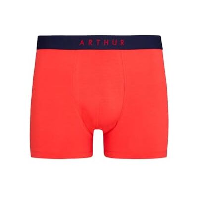 ARTHUR Boxer Homme Coton, Rouge, Taille L - Publicité ARTHUR Boxer Homme Coton, Rouge, Taille L - Publicité