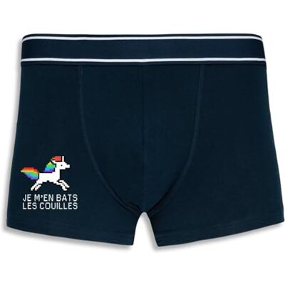 La French Touch Boxer Homme Humour Je m'en Bats Les Couilles Imprimé en France Caleçon Homme Drole et Rigolo Cadeau Humour Anniversaire Original (Marine, L) - Publicité La French Touch Boxer Homme Humour Je m'en Bats Les Couilles Imprimé en France Caleçon Homme Drole et Rigolo Cadeau Humour Anniversaire Original (Marine, L) - Publicité