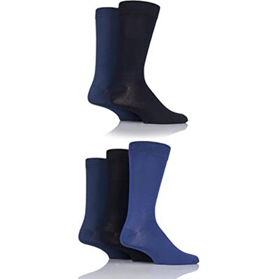 SockShop Chaussettes en bambou naturel pour hommes, colorées et à motifs, taille 40-45, lot de 5 - Publicité SockShop Chaussettes en bambou naturel pour hommes, colorées et à motifs, taille 40-45, lot de 5 - Publicité