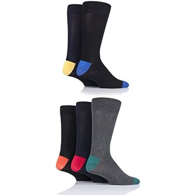 SockShop Chaussettes en bambou naturel pour hommes, colorées et à motifs, taille 40-45, lot de 5 - Publicité SockShop Chaussettes en bambou naturel pour hommes, colorées et à motifs, taille 40-45, lot de 5 - Publicité