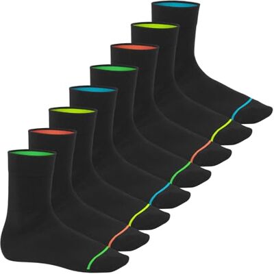 Footstar 8 paires de chaussettes NEON GLOW 47-50 - Publicité Footstar 8 paires de chaussettes NEON GLOW 47-50 - Publicité
