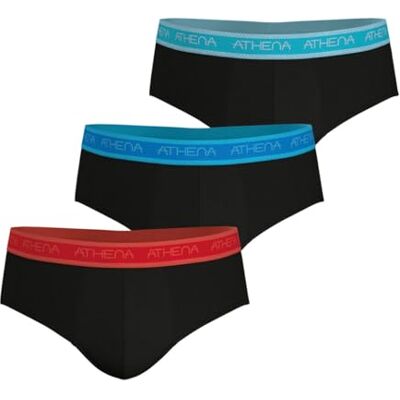 Athena Lot de 3 Slips Homme - Publicité Athena Lot de 3 Slips Homme - Publicité
