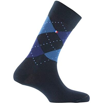 Kindy Mi-chaussettes en coton Drapeau Intarsia MADE IN FRANCE couleur Marine Pointure 39-42 - Publicité Kindy Mi-chaussettes en coton Drapeau Intarsia MADE IN FRANCE couleur Marine Pointure 39-42 - Publicité