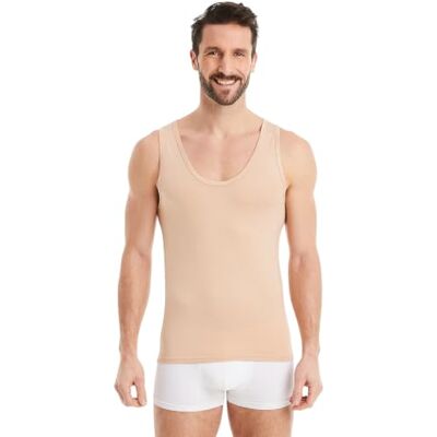 FINN Débardeur Homme Grandes Tailles Maillot de Corps Micro-Modal Se porte sous la chemise sans épaisseur, en maille fine Lenzing. Blanc, couleur chair ou noir - Publicité FINN Débardeur Homme Grandes Tailles Maillot de Corps Micro-Modal Se porte sous la chemise sans épaisseur, en maille fine Lenzing. Blanc, couleur chair ou noir - Publicité