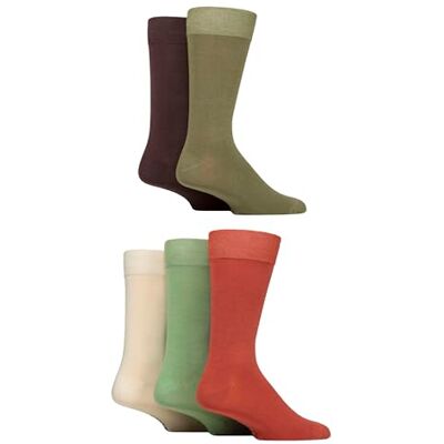 SockShop Chaussettes en bambou naturel pour hommes, colorées et à motifs, taille 40-45, lot de 5 - Publicité SockShop Chaussettes en bambou naturel pour hommes, colorées et à motifs, taille 40-45, lot de 5 - Publicité
