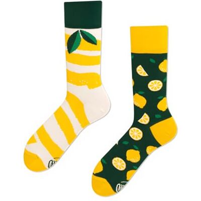 Many Mornings The Lemons Chaussettes multicolores avec citron, coton, citron vert, fruits, été (43-46) - Publicité Many Mornings The Lemons Chaussettes multicolores avec citron, coton, citron vert, fruits, été (43-46) - Publicité