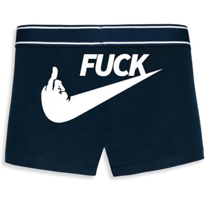 La French Touch Boxer Homme Humour Fuck Imprimé en France Caleçon Homme Drole et Rigolo Cadeau Humour Anniversaire Original (Marine, M) - Publicité La French Touch Boxer Homme Humour Fuck Imprimé en France Caleçon Homme Drole et Rigolo Cadeau Humour Anniversaire Original (Marine, M) - Publicité