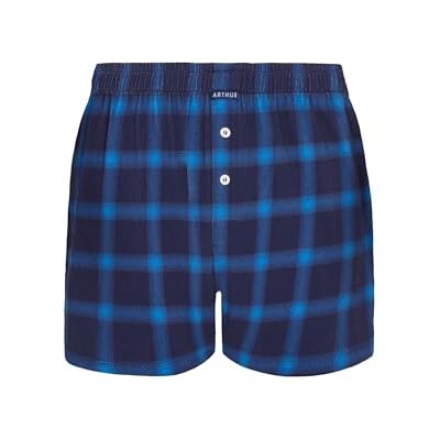 ARTHUR Caleçon de Nuit Homme Carreaux Marine Taille S - Publicité ARTHUR Caleçon de Nuit Homme Carreaux Marine Taille S - Publicité