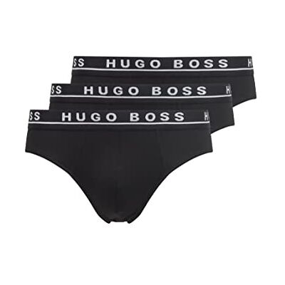 BOSS Hommes Brief 3P CO/EL Lot de Trois Slips en Coton Stretch avec Taille à Logos - Publicité BOSS Hommes Brief 3P CO/EL Lot de Trois Slips en Coton Stretch avec Taille à Logos - Publicité