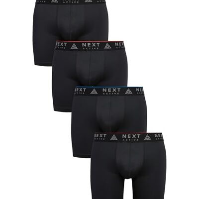 NEXT Homme Lot de 4 Boxers Longs Style Sport Coupe standard, Taille mi-haute - Publicité NEXT Homme Lot de 4 Boxers Longs Style Sport Coupe standard, Taille mi-haute - Publicité