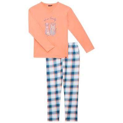 ARTHUR Pyjama Homme Manches Longues et Pantalon, Orange, Taille L - Publicité ARTHUR Pyjama Homme Manches Longues et Pantalon, Orange, Taille L - Publicité
