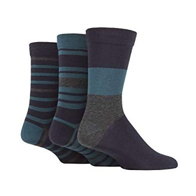 SockShop Hommes Doux Chaussettes en bambou rayées et unies Paquet de 3 Marine/Vert Bouteille 39-45 - Publicité SockShop Hommes Doux Chaussettes en bambou rayées et unies Paquet de 3 Marine/Vert Bouteille 39-45 - Publicité