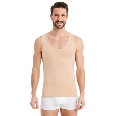 FINN Maillot de Corps Business pour Homme sans Manches sous-Maillot en Tissu Original Lenzing® Modal Le Débardeur Parfait sous Une Chemise et Un Costume Invisible Couleur de Peau Nude L - Publicité FINN Maillot de Corps Business pour Homme sans Manches sous-Maillot en Tissu Original Lenzing® Modal Le Débardeur Parfait sous Une Chemise et Un Costume Invisible Couleur de Peau Nude L - Publicité