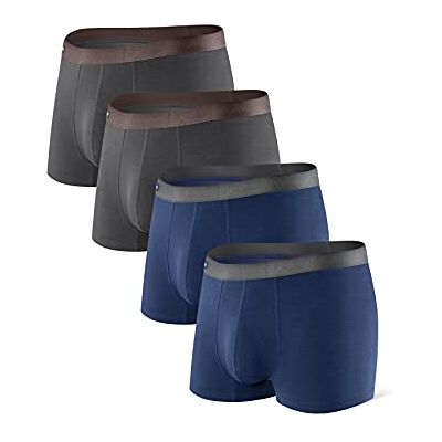 DAVID ARCHY Boxer Homme sans Couture Lot de 4 en Fibres de Bambou Poche sous-Vêtement Élastique Séchage Rapide Confortable - Publicité DAVID ARCHY Boxer Homme sans Couture Lot de 4 en Fibres de Bambou Poche sous-Vêtement Élastique Séchage Rapide Confortable - Publicité