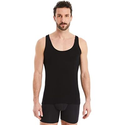 FINN Maillot de Corps Business pour Homme sans Manches sous-Maillot en Tissu Original Lenzing® Modal Le Débardeur Parfait sous Une Chemise et Un Costume Noir S - Publicité FINN Maillot de Corps Business pour Homme sans Manches sous-Maillot en Tissu Original Lenzing® Modal Le Débardeur Parfait sous Une Chemise et Un Costume Noir S - Publicité
