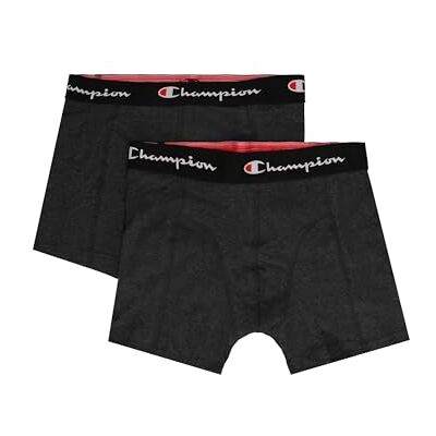 Champion Core x2 Boxeur ajusté, Gris Foncé Chiné, L (Lot de 2) Homme - Publicité Champion Core x2 Boxeur ajusté, Gris Foncé Chiné, L (Lot de 2) Homme - Publicité