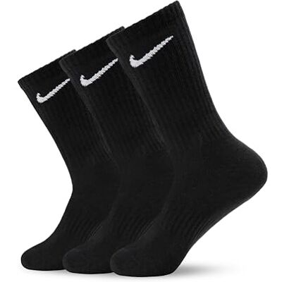 Nike Homme Nk Everyday Ltwt Crew 3pr Chaussettes, Noir, L EU - Publicité Nike Homme Nk Everyday Ltwt Crew 3pr Chaussettes, Noir, L EU - Publicité