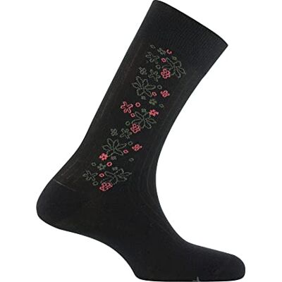 Kindy Mi-chaussettes jersey en coton baguette florale - Publicité Kindy Mi-chaussettes jersey en coton baguette florale - Publicité