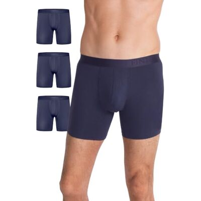 FINN Boxer Homme Modal Lenzing Lot de 3 – Caleçon Homme Respirant, S à 3XL Coupe classique, ceinture douce sans étiquette : un boxer qui tient sans serrer – 5 coloris dont couleur chair, S à 3XL - Publicité FINN Boxer Homme Modal Lenzing Lot de 3 – Caleçon Homme Respirant, S à 3XL Coupe classique, ceinture douce sans étiquette : un boxer qui tient sans serrer – 5 coloris dont couleur chair, S à 3XL - Publicité
