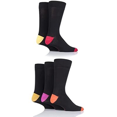 SockShop Chaussettes en bambou naturel pour hommes, colorées et à motifs, taille 40-45, lot de 5 - Publicité SockShop Chaussettes en bambou naturel pour hommes, colorées et à motifs, taille 40-45, lot de 5 - Publicité