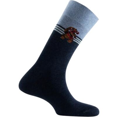 Kindy Mi-chaussettes jersey Teckel placé coton Fabrication française couleur Jean Pointure 39-46 - Publicité Kindy Mi-chaussettes jersey Teckel placé coton Fabrication française couleur Jean Pointure 39-46 - Publicité