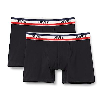 Homme Levis Men Sprtswr Logo Brief 2p Boxer, Multicolore (Black / Grey Melange 004), S EU - Publicité Homme Levis Men Sprtswr Logo Brief 2p Boxer, Multicolore (Black / Grey Melange 004), S EU - Publicité