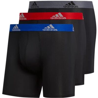Adidas Lot de 3 caleçons Boxeurs ajustés de Performance pour Homme Noir/Bleu Roi collégial/Rouge écarlate Taille XXL - Publicité Adidas Lot de 3 caleçons Boxeurs ajustés de Performance pour Homme Noir/Bleu Roi collégial/Rouge écarlate Taille XXL - Publicité