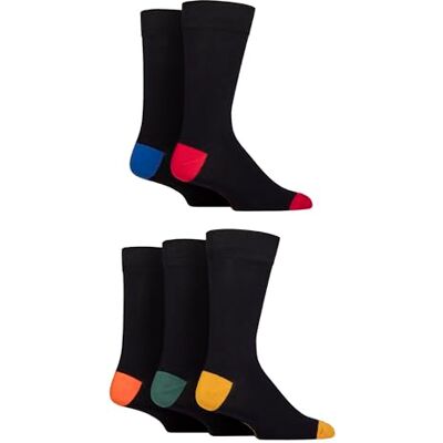 SockShop Chaussettes en bambou naturel pour hommes, colorées et à motifs, taille 40-45, lot de 5 - Publicité SockShop Chaussettes en bambou naturel pour hommes, colorées et à motifs, taille 40-45, lot de 5 - Publicité