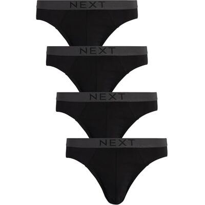 NEXT Homme Culotte 100% Coton, Lot de 4 Complétés par un tour de taille élastique orné du logo Next - Publicité NEXT Homme Culotte 100% Coton, Lot de 4 Complétés par un tour de taille élastique orné du logo Next - Publicité