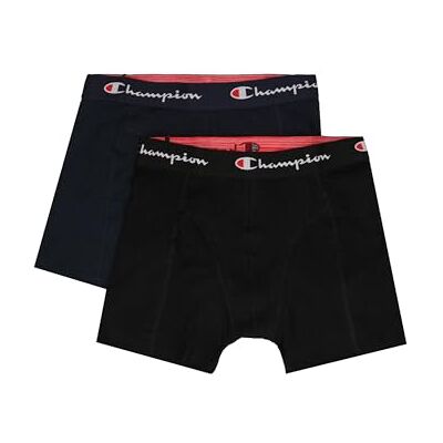 Champion Core x4 Boxeur ajusté, Bleu Marine & Noir, L (Lot de 4) Homme - Publicité Champion Core x4 Boxeur ajusté, Bleu Marine & Noir, L (Lot de 4) Homme - Publicité
