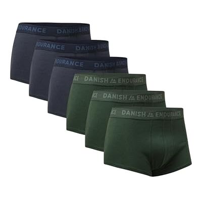 DANISH ENDURANCE Boxers Courts Taille Basse Hommes, Lot de 6, Multicolore (3xBleu Mélange, 3xVert Mélange), 3XL - Publicité DANISH ENDURANCE Boxers Courts Taille Basse Hommes, Lot de 6, Multicolore (3xBleu Mélange, 3xVert Mélange), 3XL - Publicité