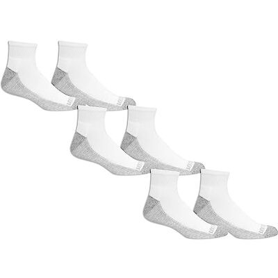 Fruit of the Loom Everyday Lightweight Sport Crew Socks (Multi Pack) Chaussettes décontractées, Blanc (Semelle Grise), 6-12 (Lot de 6) Hommes - Publicité Fruit of the Loom Everyday Lightweight Sport Crew Socks (Multi Pack) Chaussettes décontractées, Blanc (Semelle Grise), 6-12 (Lot de 6) Hommes - Publicité