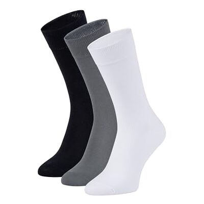ZOOKSY Chaussettes Longues en Coton I Unisexe pour Adultes I Chaussettes pour Tous les Jours I Chaussettes Unisexes, Confortables I Chaussettes d'Entraînement I 41-46 I Blanc, Graphite, Noir - Publicité ZOOKSY Chaussettes Longues en Coton I Unisexe pour Adultes I Chaussettes pour Tous les Jours I Chaussettes Unisexes, Confortables I Chaussettes d'Entraînement I 41-46 I Blanc, Graphite, Noir - Publicité