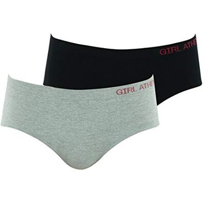 Athena Lot de 2 Boxers Fille sans Couture Fashion Tricotage Microfibre Douce – Zero Frottement Label Oeko-TEX® Standard 100 - Publicité Athena Lot de 2 Boxers Fille sans Couture Fashion Tricotage Microfibre Douce – Zero Frottement Label Oeko-TEX® Standard 100 - Publicité