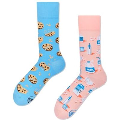 Many Mornings Chaussettes mélangées : lait et cookies/lait et biscuits - Publicité Many Mornings Chaussettes mélangées : lait et cookies/lait et biscuits - Publicité