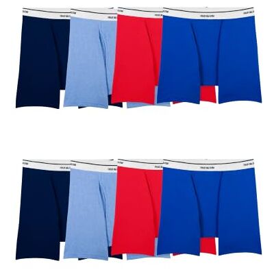 Fruit of the Loom Lightweight Active Cotton Blend Underwear & Undershirts Boxeur ajusté, Lot de 8 Boxers Couleurs Assorties, Homme - Publicité Fruit of the Loom Lightweight Active Cotton Blend Underwear & Undershirts Boxeur ajusté, Lot de 8 Boxers Couleurs Assorties, Homme - Publicité