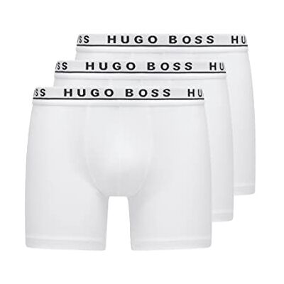 BOSS Hommes Boxer Brief 3P CO/EL Lot de Trois Boxers Longs en Coton Stretch - Publicité BOSS Hommes Boxer Brief 3P CO/EL Lot de Trois Boxers Longs en Coton Stretch - Publicité