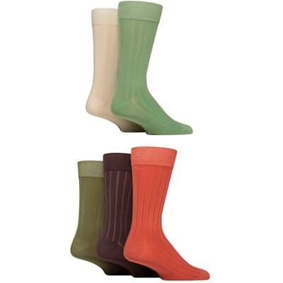 SockShop Chaussettes en bambou naturel pour hommes, colorées et à motifs, taille 40-45, lot de 5 - Publicité SockShop Chaussettes en bambou naturel pour hommes, colorées et à motifs, taille 40-45, lot de 5 - Publicité