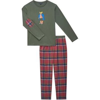 ARTHUR Pyjama Homme Coton, Rouge Tartan Écossais, M - Publicité ARTHUR Pyjama Homme Coton, Rouge Tartan Écossais, M - Publicité