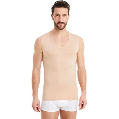 FINN Maillot de Corps Business pour Homme sans Manches avec Col V sous-Maillot en Tissu Original Lenzing® Modal Le Débardeur Parfait sous Une Chemise et Un Costume Couleur de Peau Nude 4XL - Publicité FINN Maillot de Corps Business pour Homme sans Manches avec Col V sous-Maillot en Tissu Original Lenzing® Modal Le Débardeur Parfait sous Une Chemise et Un Costume Couleur de Peau Nude 4XL - Publicité