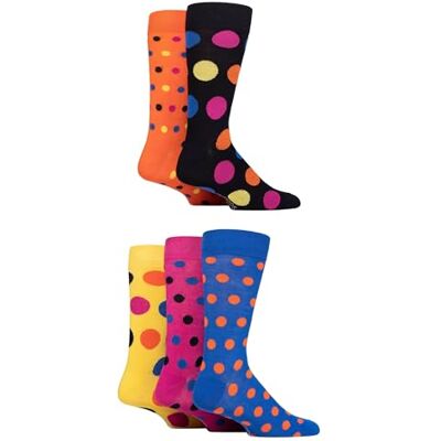 SockShop Chaussettes en bambou naturel pour hommes, colorées et à motifs, taille 40-45, lot de 5 - Publicité SockShop Chaussettes en bambou naturel pour hommes, colorées et à motifs, taille 40-45, lot de 5 - Publicité