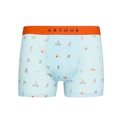 ARTHUR Boxer Homme Coton Bio, Camping Vert, Taille S - Publicité ARTHUR Boxer Homme Coton Bio, Camping Vert, Taille S - Publicité