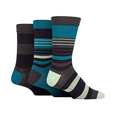 SockShop Hommes Doux Chaussettes en bambou rayées et unies Paquet de 3 Sage 39-45 - Publicité SockShop Hommes Doux Chaussettes en bambou rayées et unies Paquet de 3 Sage 39-45 - Publicité
