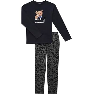 ARTHUR Pyjama Homme, Ensemble Manches Longues et Pantalon 100% Coton Bio Chaud et Doux pour l'hiver Motif Champagne Bulles Noir Taille XXL - Publicité ARTHUR Pyjama Homme, Ensemble Manches Longues et Pantalon 100% Coton Bio Chaud et Doux pour l'hiver Motif Champagne Bulles Noir Taille XXL - Publicité