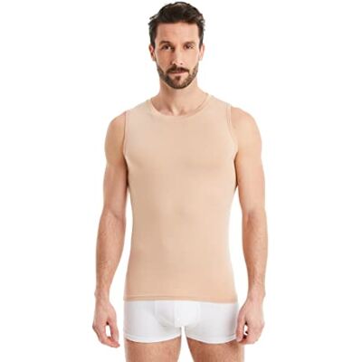 FINN Maillot de Corps Business pour Homme sans Manches avec Col Rond sous-Maillot en Tissu Original Lenzing® Modal Le Débardeur Parfait sous Une Chemise et Un Costume Couleur de Peau Nude S - Publicité FINN Maillot de Corps Business pour Homme sans Manches avec Col Rond sous-Maillot en Tissu Original Lenzing® Modal Le Débardeur Parfait sous Une Chemise et Un Costume Couleur de Peau Nude S - Publicité