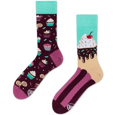 Many Mornings The Cupcake Chaussettes dépareillées, Multi-Color, 43-46 Mixte - Publicité Many Mornings The Cupcake Chaussettes dépareillées, Multi-Color, 43-46 Mixte - Publicité