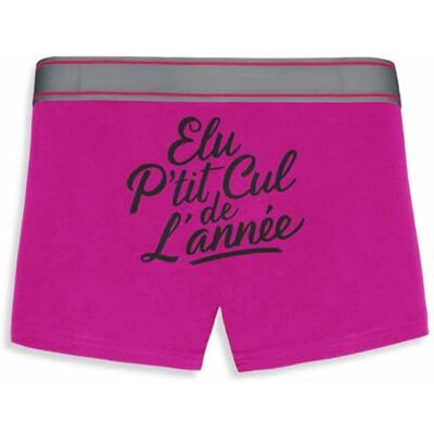 La French Touch Boxer Homme Humour Élu p'tit Cul de l'année Imprimé en France Caleçon Homme Drole et Rigolo Cadeau Humour Anniversaire Original (Rose, M) - Publicité La French Touch Boxer Homme Humour Élu p'tit Cul de l'année Imprimé en France Caleçon Homme Drole et Rigolo Cadeau Humour Anniversaire Original (Rose, M) - Publicité