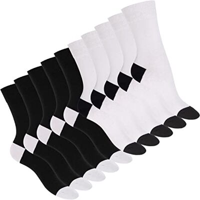 Footstar Lot de 10 Paires Chaussettes Coton Pointe et Talon - Publicité Footstar Lot de 10 Paires Chaussettes Coton Pointe et Talon - Publicité