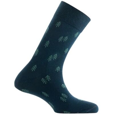 Kindy Mi-chaussettes jersey en coton all over de sapins - Publicité Kindy Mi-chaussettes jersey en coton all over de sapins - Publicité